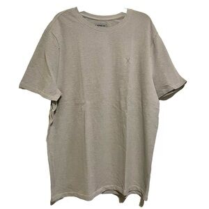 Express Solid Moisture-Wicking Pique Crew Neck T-Shirt Men's Size XL Blue Gray